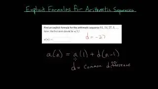Explicit Formulas for Arithmetic Sequences