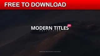 50 modern titles | After Effects Template | Free Download