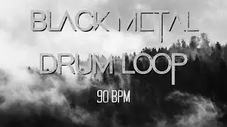 LIVE || Black Metal Drum Track (90 BPM) Backing Track || DRUMS ONLY || LIVE