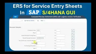 Master the ERS process with Service Entry Sheets in SAP S/4HANA using ML81N!