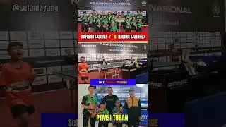 Kejurnas Tenis Meja 2024 RAFIDAN JATIM (3-0) HABIBIE JATENG