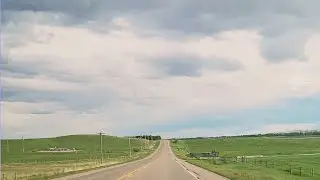 Driving from Crossfield to Airdrie