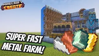 How To Make An Automatic Metal Farm In Minecraft! | Create Mod Tutorial