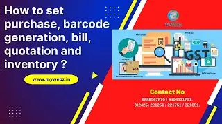 How to set purchase, barcode generation, bill, quotation and inventory ?