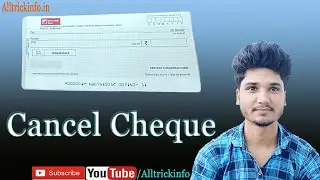 Cancel Cheque Kya Hai| Cancel Cheque Kaise Banaye | How to Make Cancel Cheque