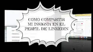Como compartir mi insignia en el perfil de Linkedin