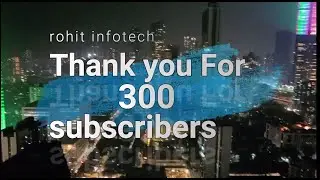 Thank you 300 + YouTube subscribers !!!