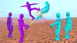Euphoria Ragdoll Dudes Fight the Smart AI!With Active Ragdoll Physics-part 7