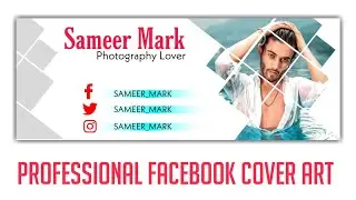 How to make a stylish professional facebook cover photo with picsart - New Picsart Tutorials 2020