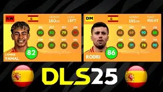 DLS 25 | SPAIN PLAYERS RATING PREDICTION!!!