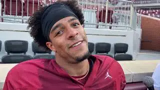 Oklahoma Football: WR Brenen Thompson interview (8-26-24)