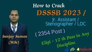 Book's & Strategy / Exam Pattern / Selection Process / Syllabus / Eligibility / Edu Qual/ DSSSB 2023