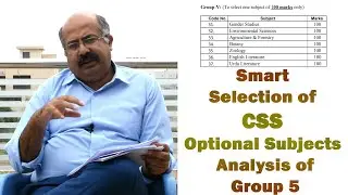 Smart Selection of CSS Optional Subjects | Analysis of Group 5