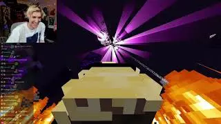 xQc reacts to my MC SPEEDRUN EDIT and he LOVES it PogU (with chat)