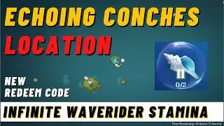 All Echoing Conches LOCATION and INFINITE Waverider Stamina | Genshin Impact