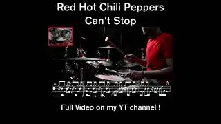 Red Hot Chili Peppers - Can't Stop - Drum cover (with scrolling drum sheet)#drumcover #drums