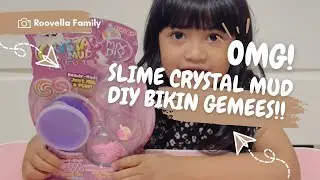 THE FUN OF SQUEEZING CRYSTAL MUD SLIME! DIY Slime Unboxing and Review!