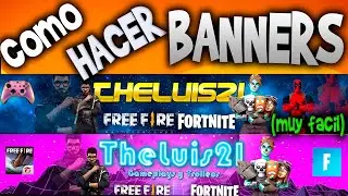 COMO HACER un BANNER para YouTube EN PC sin PROGRAMAS 2024 (muy facil) 😱🔥