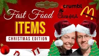 Trying NEW Menu Items From Fast Food Restaurants! 2024 Christmas Edition!