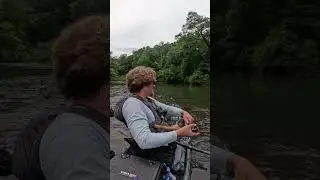 AGGRESSIVE Topwater Bass!! #fishing #bassfishing #kayakfishing