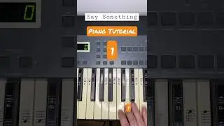 Say Something Piano Tutorial 🎹 #piano #tiktok