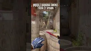 smoke mid banana from CT spawn on Inferno #cs2 #counterstrike2 #shorts