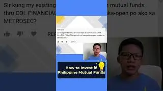 Investing in Mutual Funds Online - COL Financial and First Metro Securities