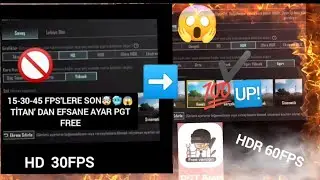 15-30-45 fp'lere son artık HDR 60 fps oynayacaksınız Titandan efsane ayar pgt free kanala abone olun