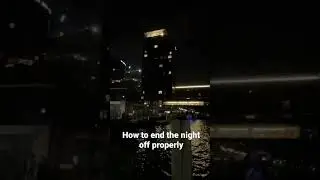 Man ends the night off properly in hotel