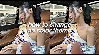 how to change color theme - after effects