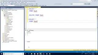 How to delete data from a table and delete a table in SQL