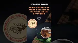 Спинка марала на гриле с соусом из маринованных огурчиков. Рецепт