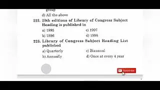 Unit lV Cataloguing MCQ 211 to end  of LIS for KVS, MPPSC, SET, DSSSB and other Librarian exam.