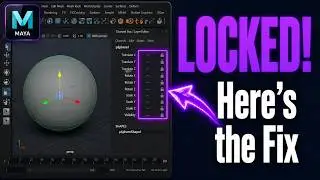 How to unlock and unhide hidden Channel attributes in maya for beginners  - CGFamily