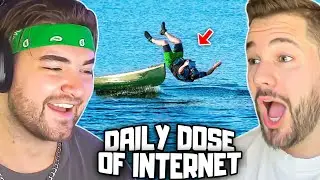 KingWoolz & Mike React to DAILY DOSE OF INTERNET TOGETHER!! (Hilarious)