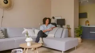 Makeover met kleur van een klein appartement