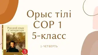 СОР1 5 кл  Орыс тілі Климат и природа Русский язык и литература 5-сынып