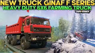 New 6x6 Heavy Duty Farming Truck Ginaf F Series in SnowRunner Built To Work On Farms With Add-ons