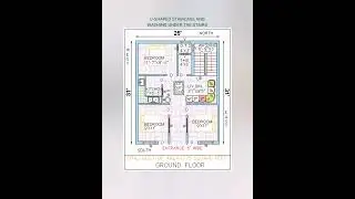 25'X31' SOUTH FACING HOUSE PLAN (775 square feet)