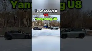 Tesla Model X VS Yangwang U8 #car #автомобили