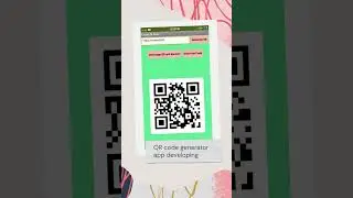 QR code generator app developing
