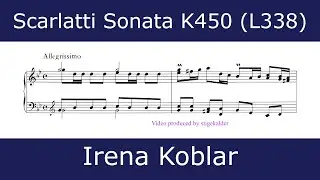 Domenico Scarlatti - Sonata in G minor K450 (Irena Koblar)