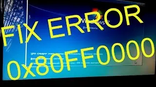 Fix : Windows 7 Installation Stop error 0x80FE0000 0x80FF0000