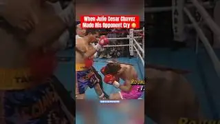 When Julio Cesar Chavez Made His Opponent Cry 😳 #shorts #boxing