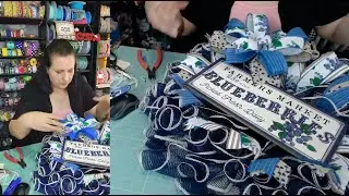 Live Wreath-making Replay: Fresh Blueberries!!