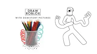 How to draw a Rainbow Friends Roblox