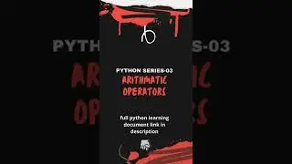 Arithmetic operators in python|operator concept overview|coding for beginners |python full course-03