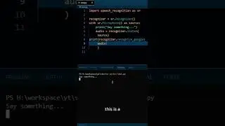 Convert Speech to Text with Python🎙️!