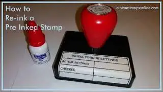 How to Re-ink a Pre-Inked Stamp