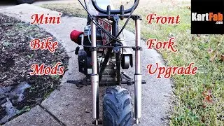 Mini Bike Mods: Dirt Cheap Front Suspension Upgrade